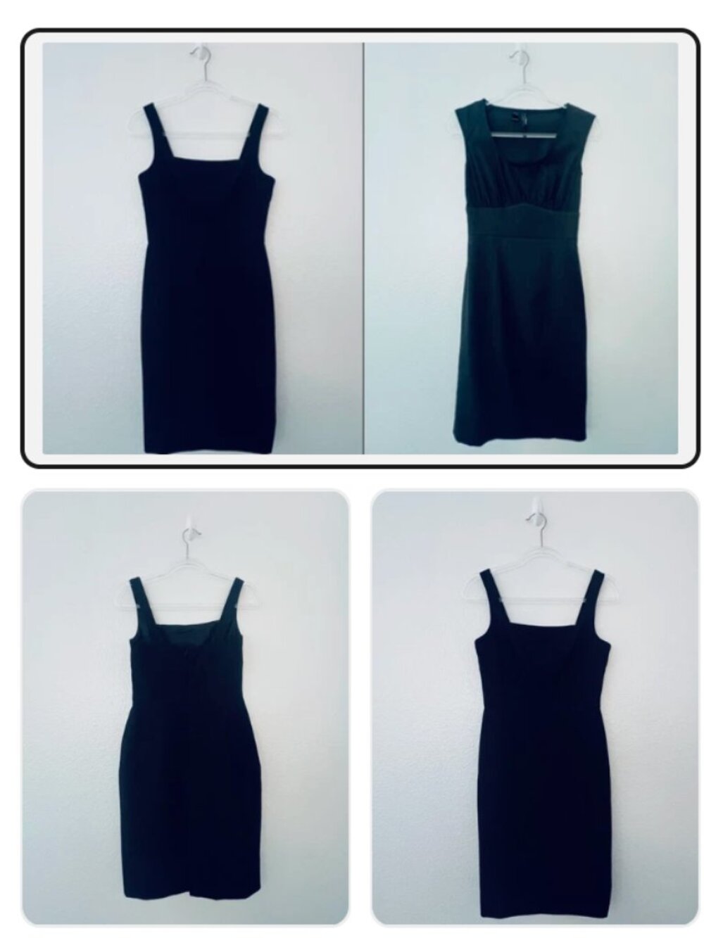 London Times Black Dress 4 + Mango Dark Gray Dress 4
